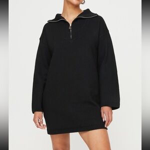 Darmi Midi Sweater Dress Black